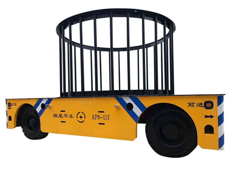 輪胎式無(wú)軌電動(dòng)平車